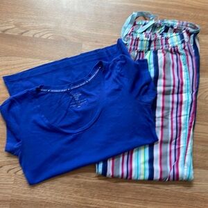 Victoria’s Secret Blue/Multi Small Pajama Set